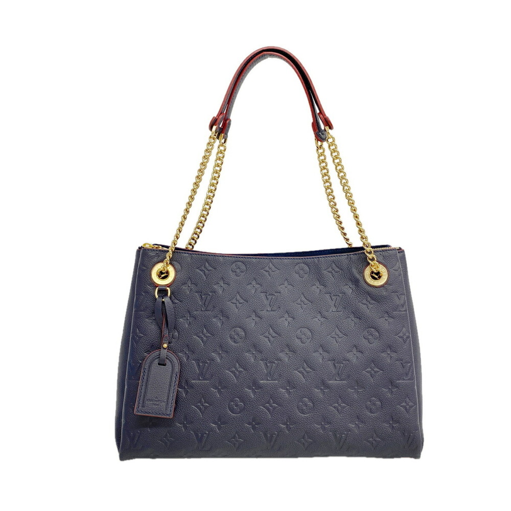 Louis Vuitton Monogram Empreinte Surenne MM Tote Bag M43759 Marine Rouge (Wom...